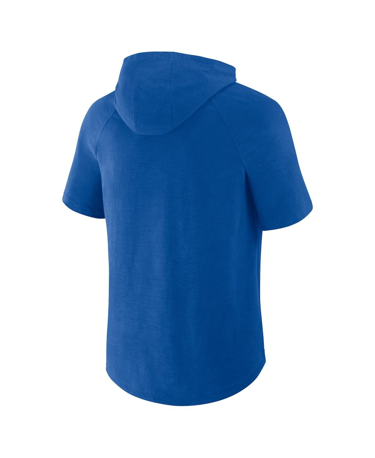 Fanatics Men's Royal New York Mets Clubhouse Optimal Play Raglan Short Sleeve Pullover Hoodie In Royal