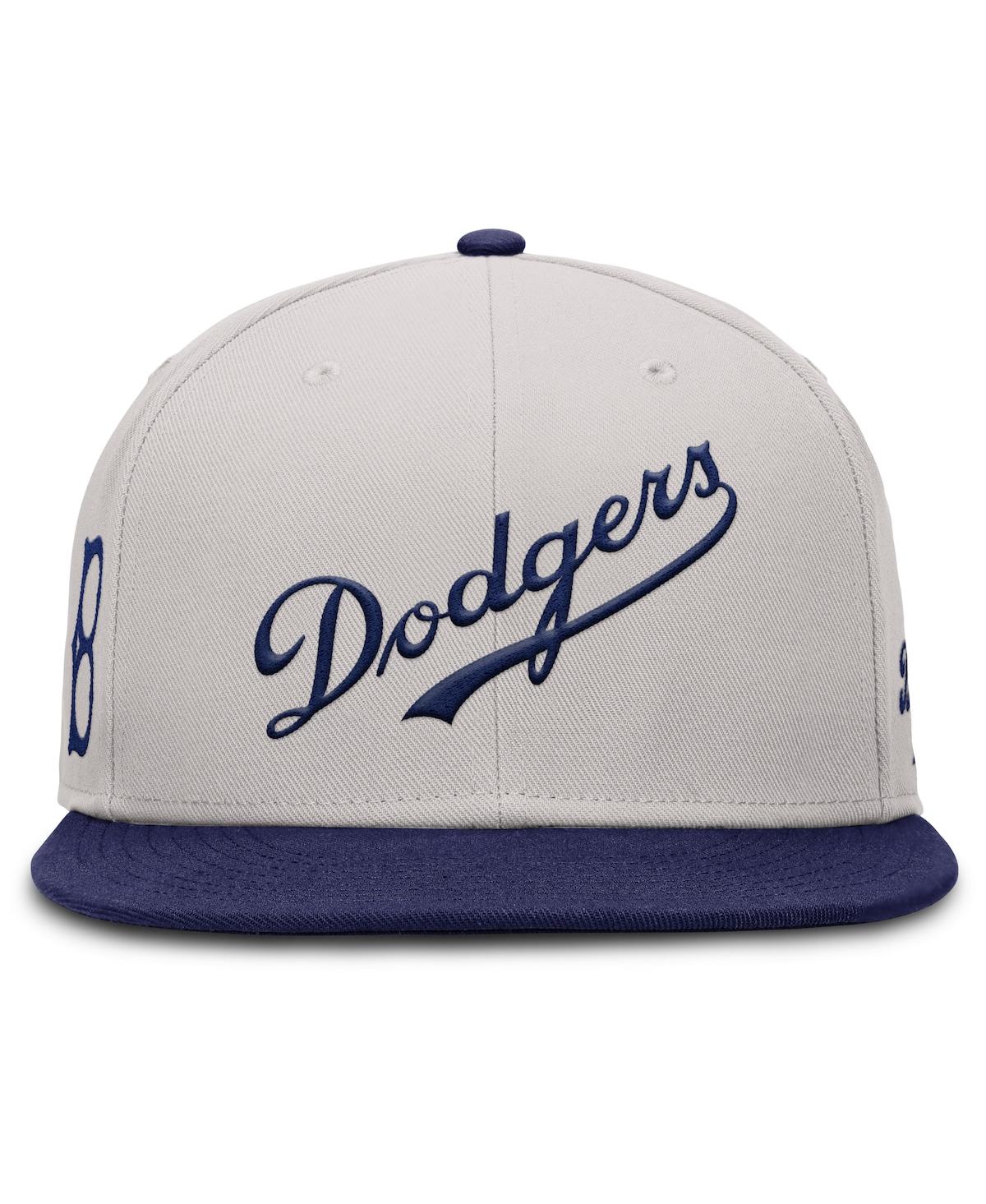 Nike Men's Gray Brooklyn Dodgers Cooperstown Collection True Performance Fitted Hat In Gray
