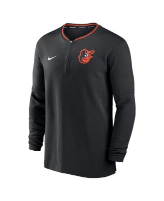 Men's Black Baltimore Orioles Authentic Collection Performance Half-Zip Top