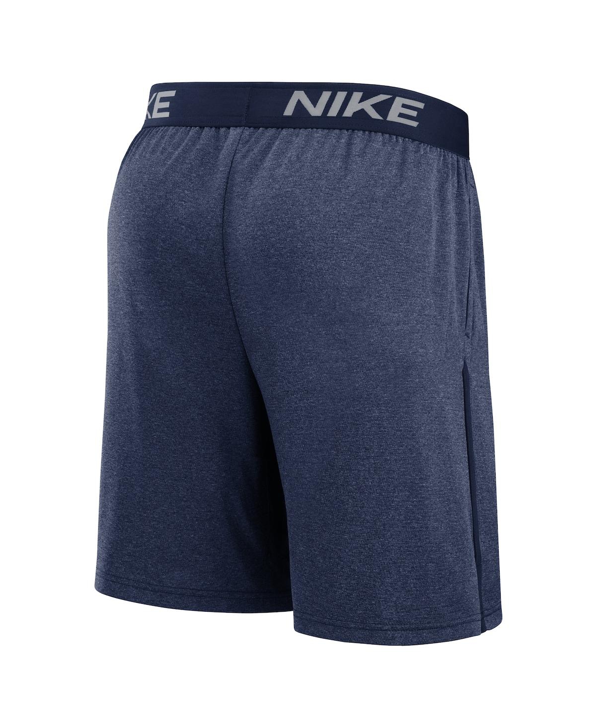 Nike Men's Navy Milwaukee Brewers Authentic Collection Performance Knit Shorts In Navy