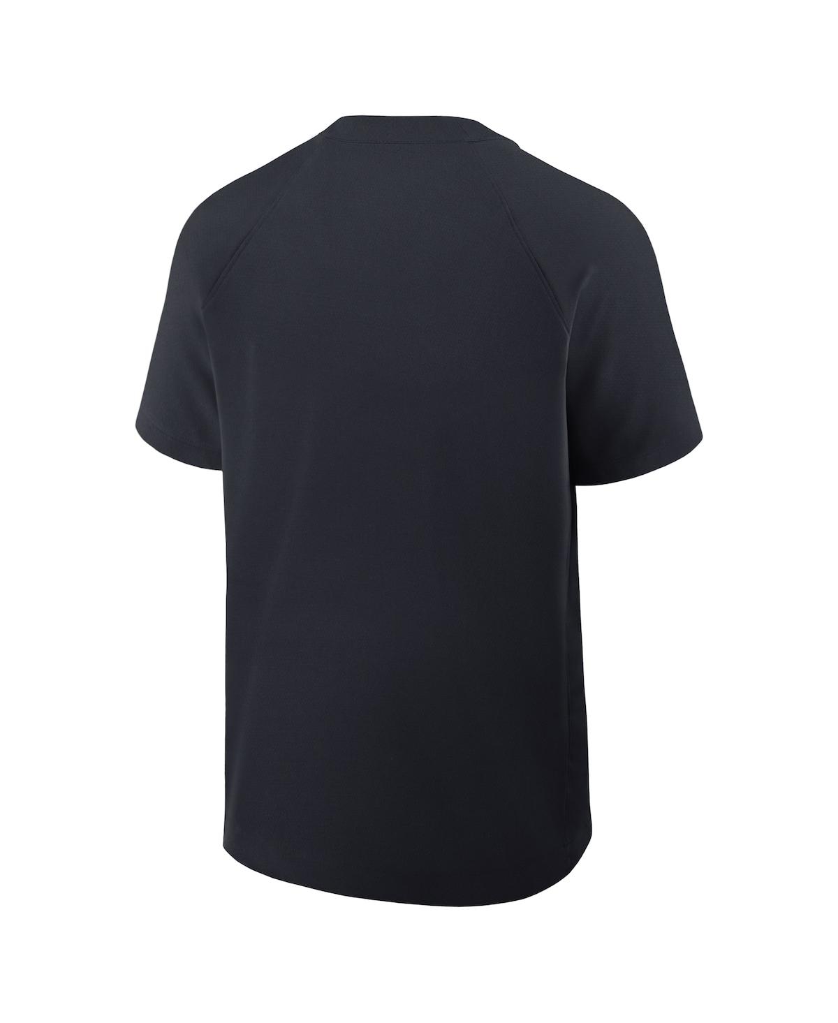 Nike Men's Navy Minnesota Twins Authentic Collection Raglan Short Sleeve Windshirt In Navy