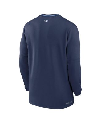 Men's Navy Tampa Bay Rays Authentic Collection Performance Half-Zip Top