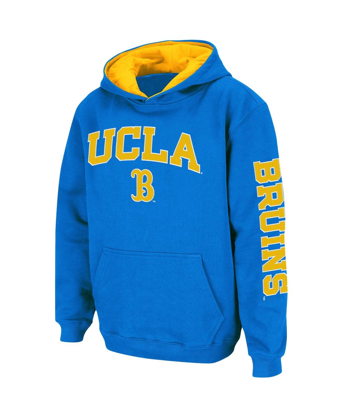 Colosseum Big Boys And Girls Blue Ucla Bruins 2-hit Team Pullover Hoodie In Blue