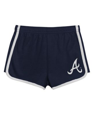 Toddler 2-Piece Navy Atlanta Braves Double Run T-Shirt & Shorts Set