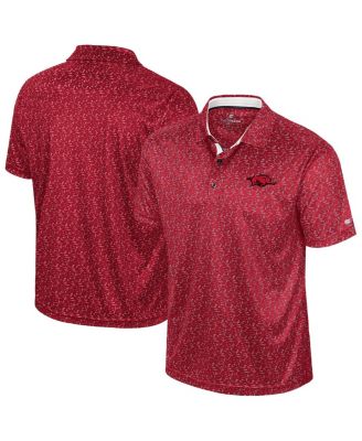 Colosseum - Men's Cardinal Arkansas Razorbacks Sublimated Golf Polo