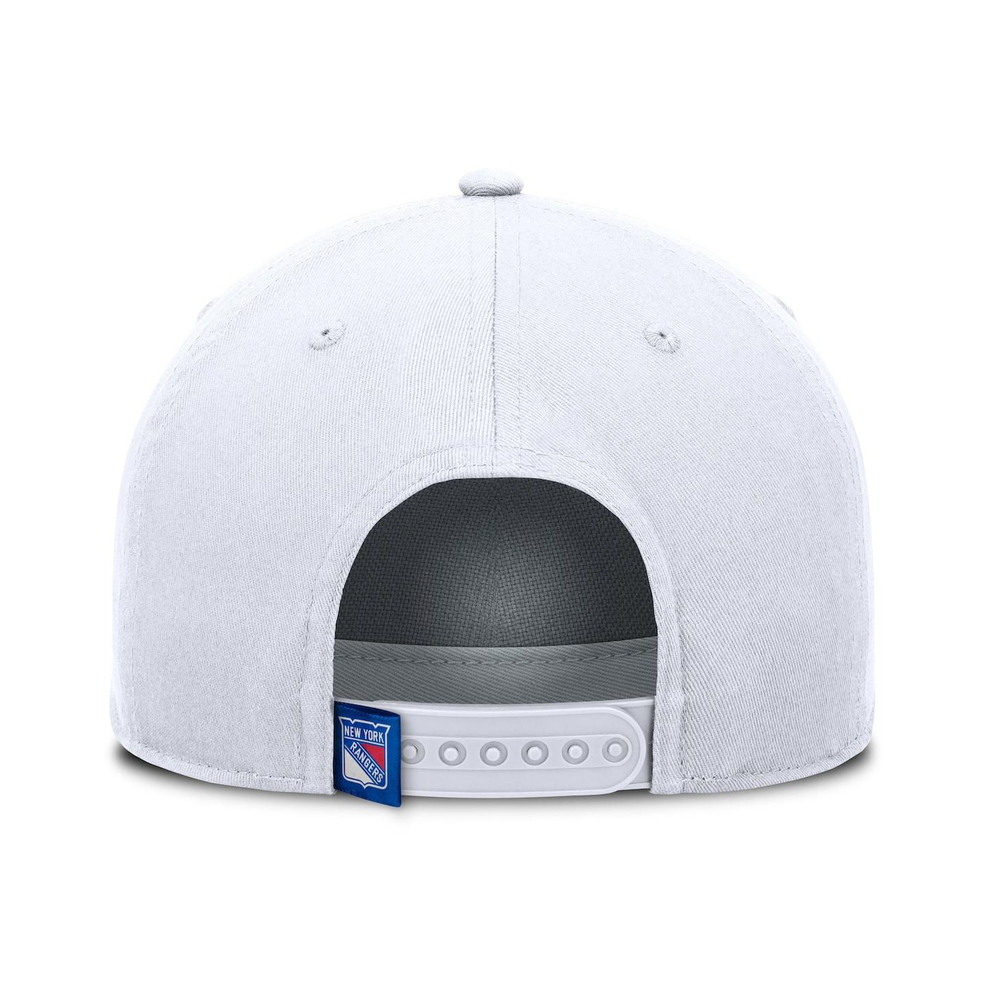 Мужская кепка Fanatics White New York Rangers Rope A-Frame Adjustable Hat — фото 4