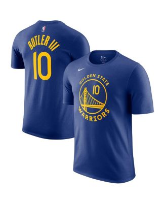 Nike - Men's Jimmy Butler III Royal Golden State Warriors Icon Edition Name Number T-shirt
