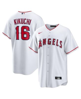 Nike - Men's Yusei Kikuchi White Los Angeles Angels Home Replica Jersey