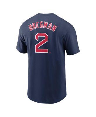 Men's Alex Bregman Navy Boston Red Sox Fuse Name Number T-Shirt