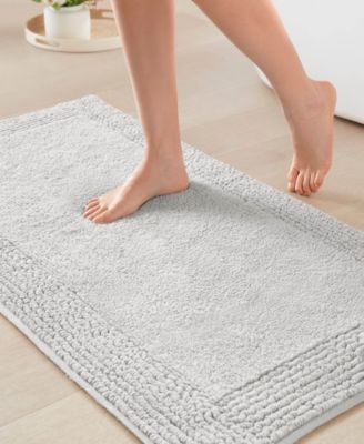 Splendor Reversible Tufted Cotton Bath Rug, 24" x 44"