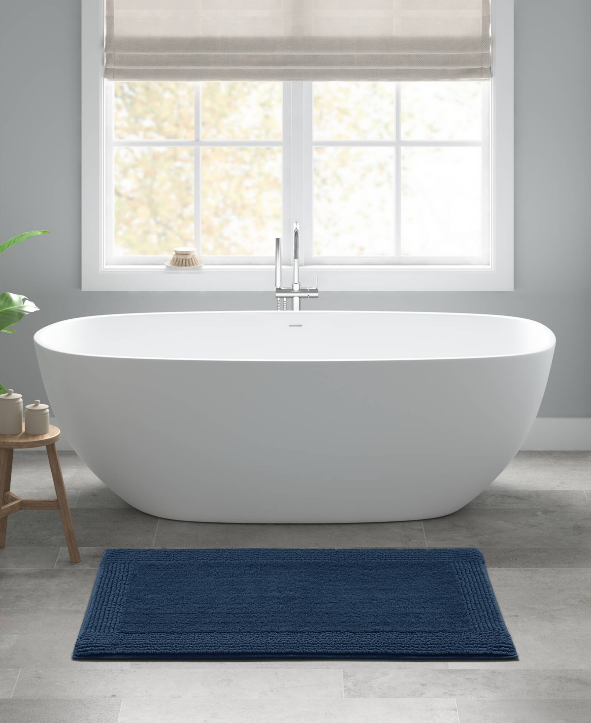 Madison Park Signature Splendor Reversible Tufted Cotton Bath Rug, 24" X 44"