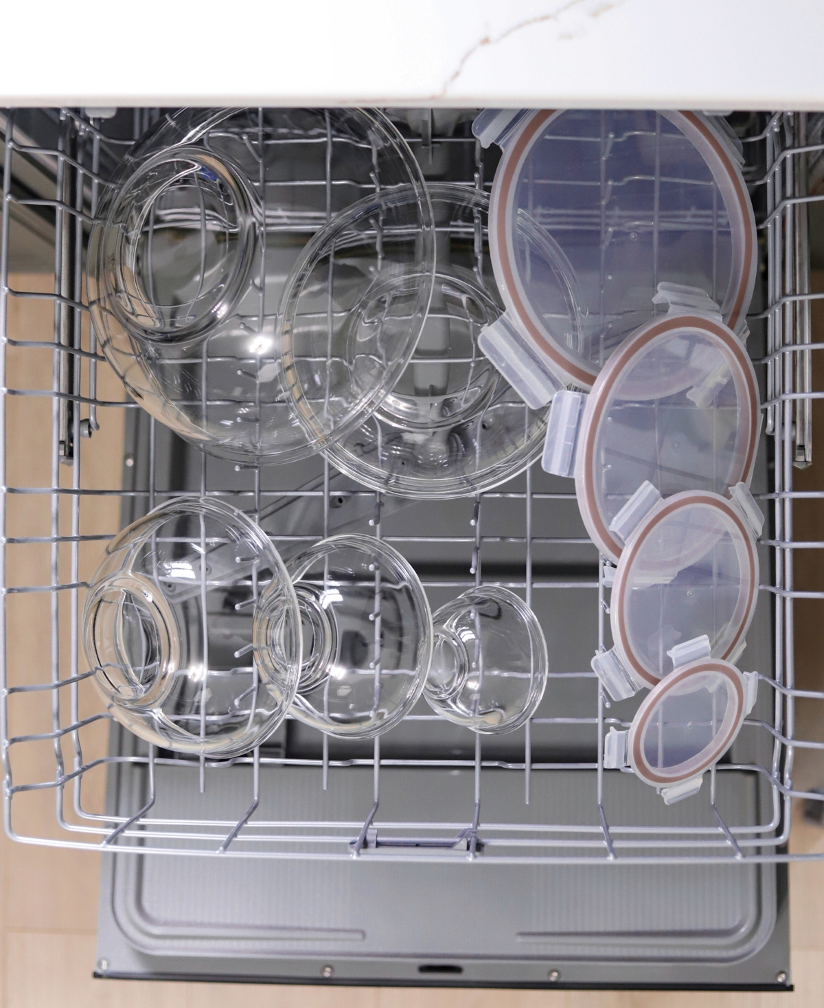 Sedona Kitchen 10-piece Nesting Glass Bowl Set In Orange