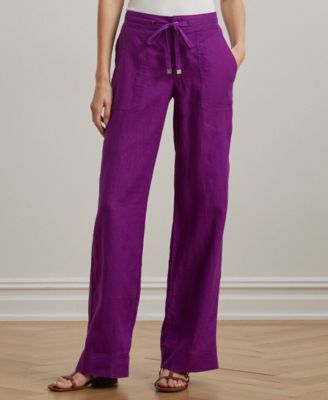 Lauren Ralph Lauren - Petite Linen Wide-Leg Pants