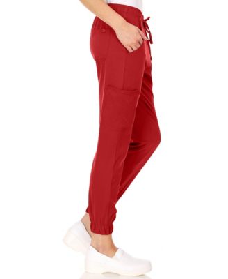 Plus Size Leah 5-Pocket Stretch Cargo Jogger Scrub Pants Yellow 3X Large