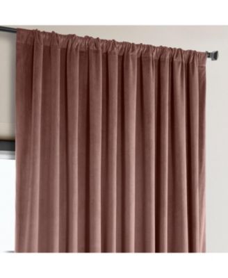 Extra Wide Heritage Plush Velvet Room Darkening Curtain