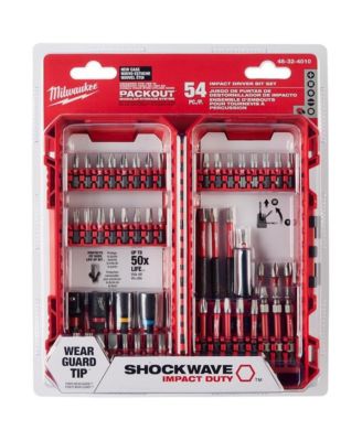 48-32-4010 SHOCKWAVE Impact Duty Alloy Steel Screw Driver Bit Set - 54 Piece Set