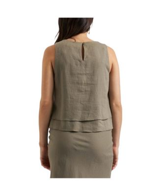 Maternity Ripe Peyton Linen Nursing Top