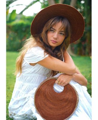 SOLO ESPRESSO Mini Jute Bag With Gold Chain