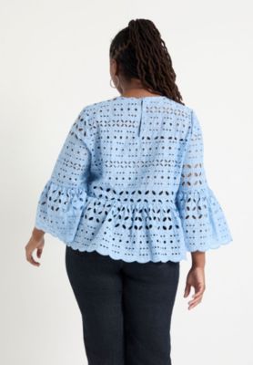 Women's June + Vie Flounce Peplum Top