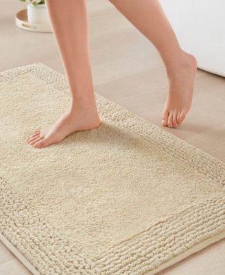 Splendor Reversible Tufted Cotton Bath Rug, 24" x 60"