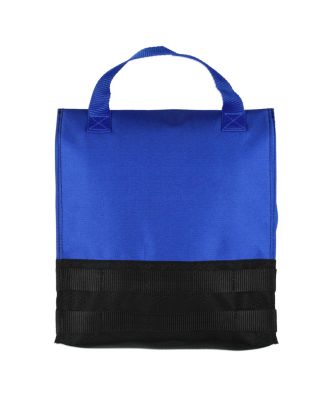 Insulated Roll-Top Lunch Tote with Astronaut Meatball Logo and Embroidered Patches