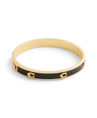 Signature Pegged Enamel Bangle Bracelet