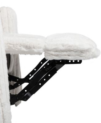 41" Jorvien Modern Chenille Power Swivel Glider Recliner with Pillows