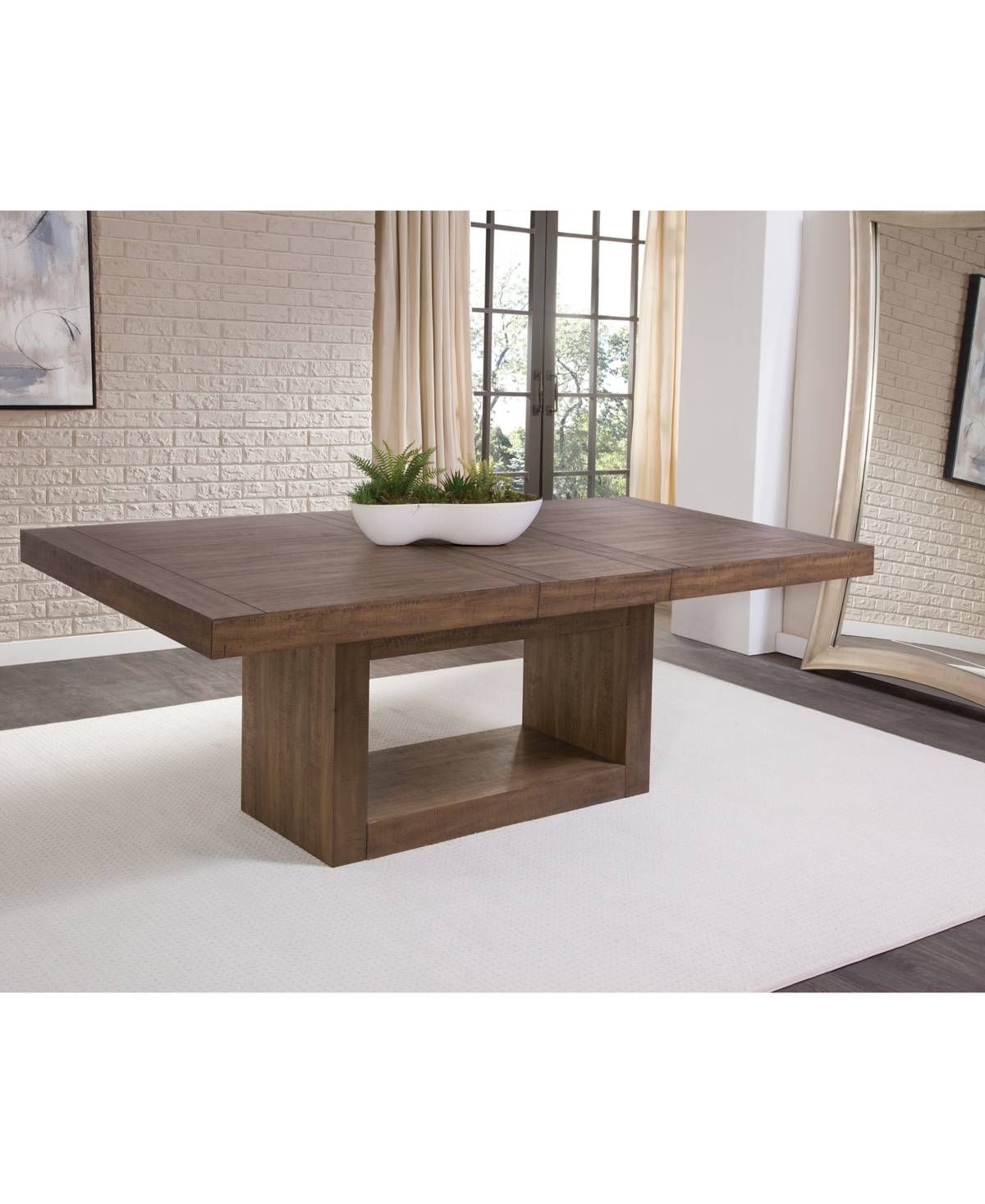Macy's Baleigh Dining Table In Brown