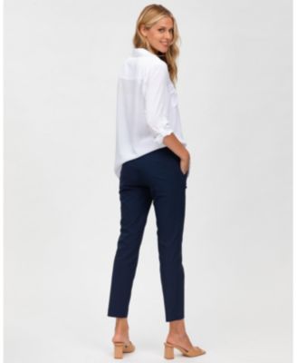 Maternity Super Stretch Straight Slim Fit Elwood Trousers
