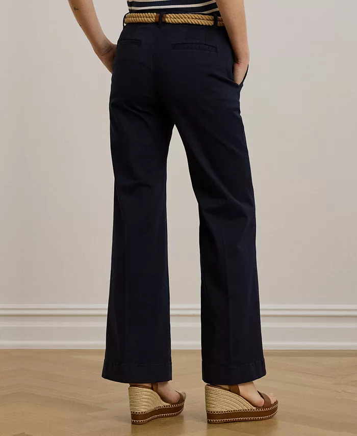 Women's Stretch Cotton Chino Flare Pants - thumbnail 9