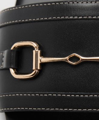 Women's Buckle Leather Sandals