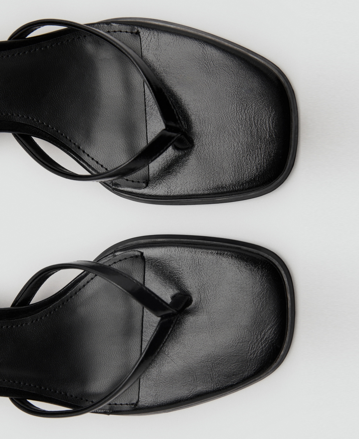 Mango Micro Block Heel Sandals In Black