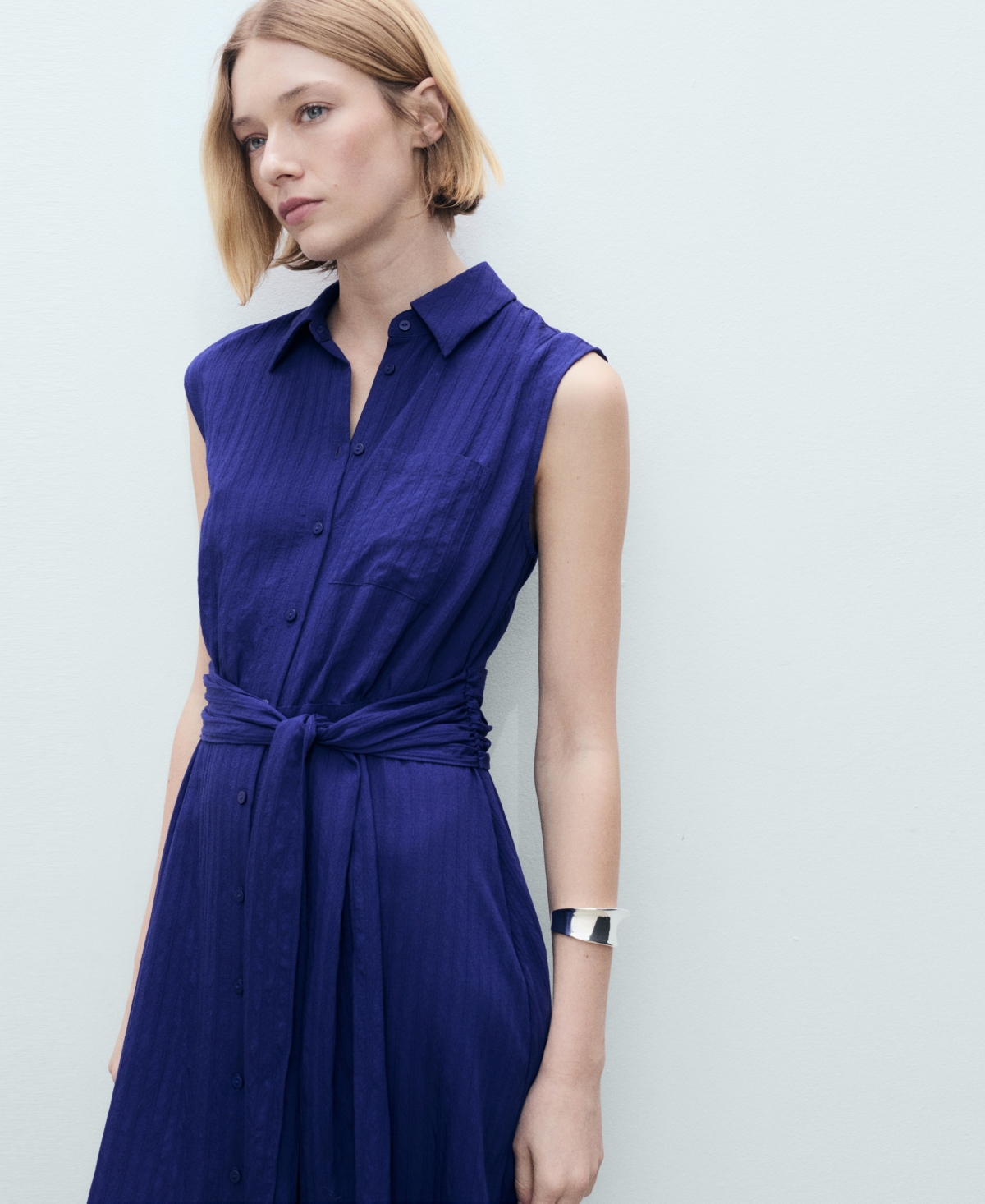 Mango Women's Bow Shirt Dress