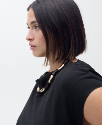 Women's Draped Straight Dress