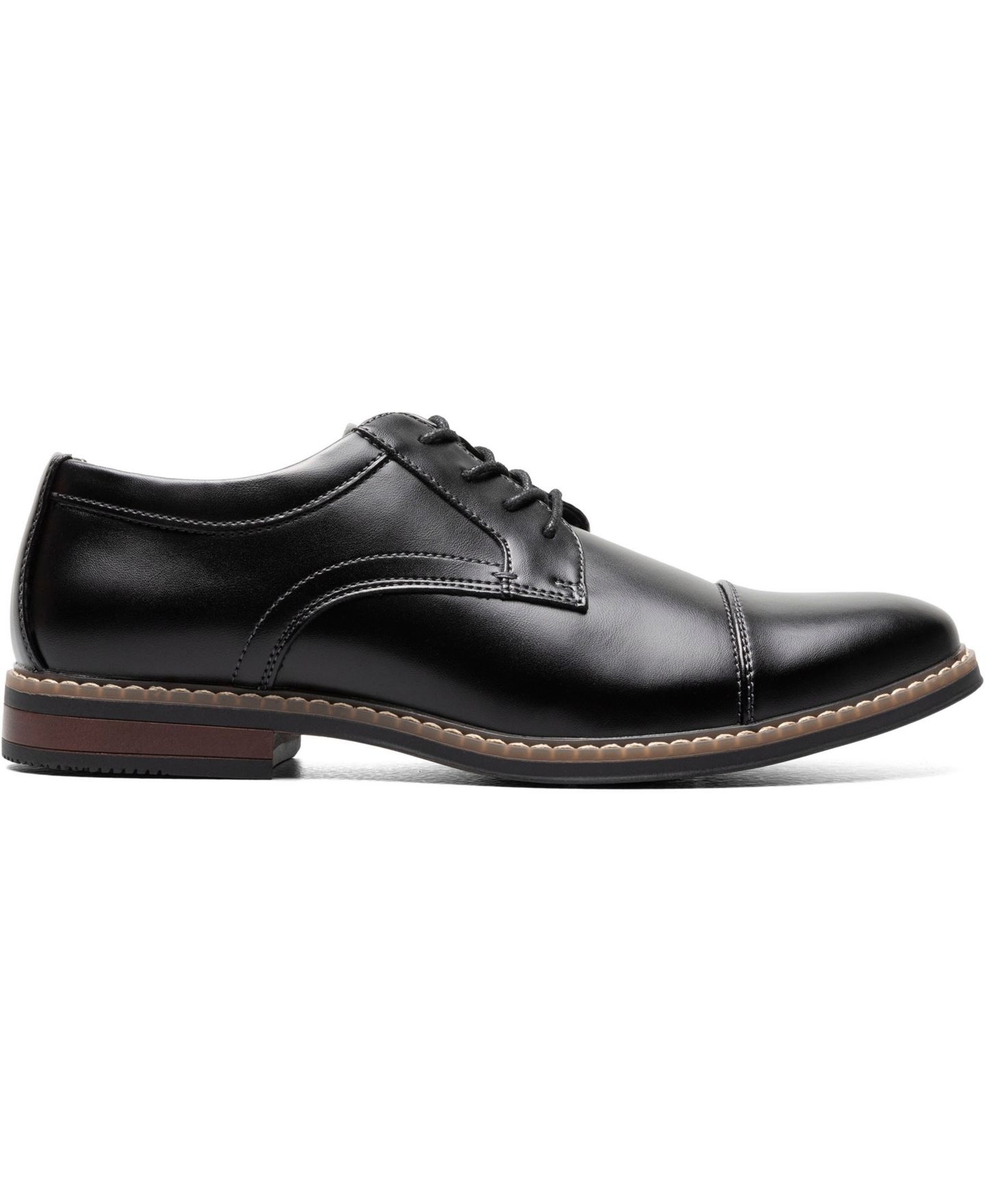 Мужские туфли Nunn Bush Carmelo Cap Toe Oxford, цвет: Чёрный — фото 3