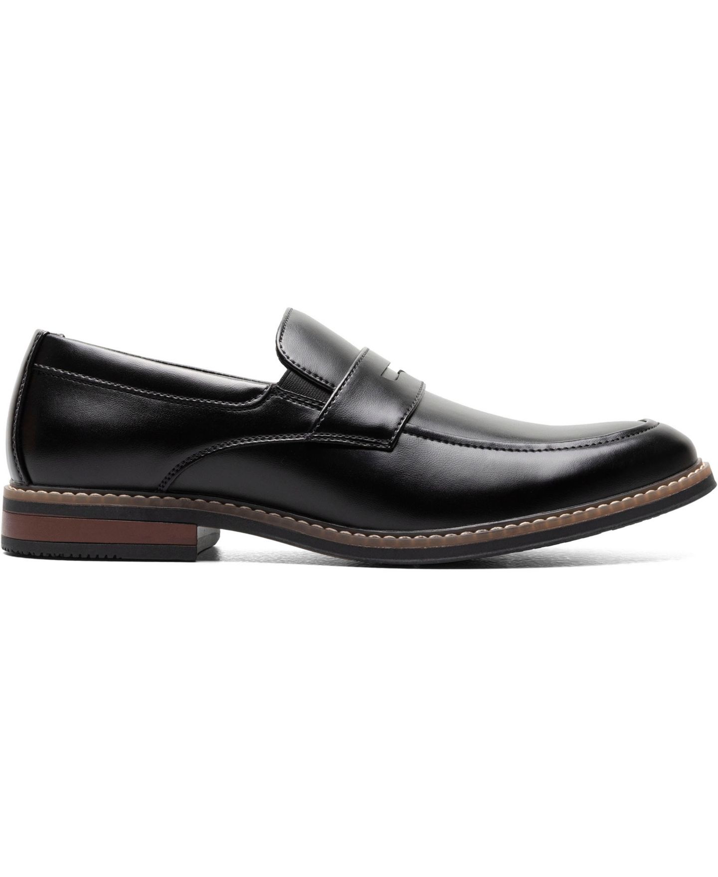 Мужские туфли Nunn Bush Carmelo Moc Toe Penny, цвет: Чёрный — фото 3