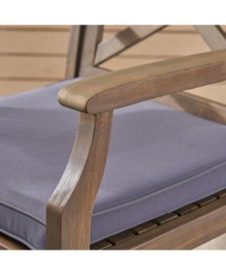 Streamdale Logan Acacia Wood Patio Barstools, Set of 2 Transitional Charm with Durable Design