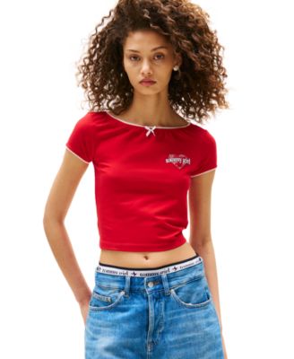 Tommy Jeans - Women's Tommy Girl Logo Baby Tee