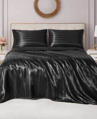 Satin Damask 4-Pc. Sheet Set, King