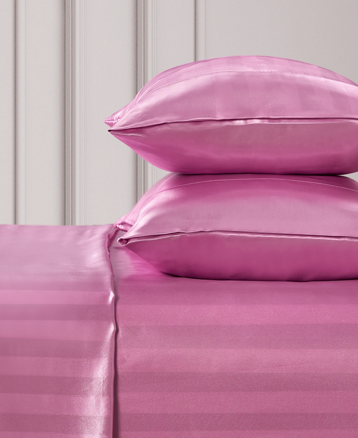 Juicy Couture Satin Damask 4-pc. Sheet Set, King In Pink