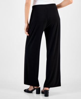 Women's Mid-Rise Wide-Leg Pull-On Pants