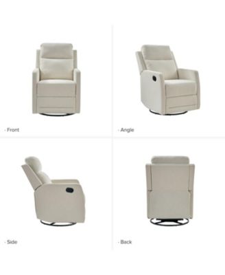 Coral Modern Ergonomic Swivel Rocker Manual Recliner