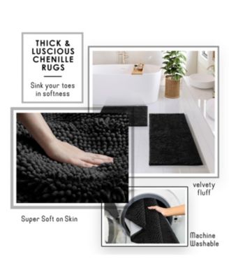 8-Piece Complete Bathroom Decor & Accessory Set with Bath Rugs