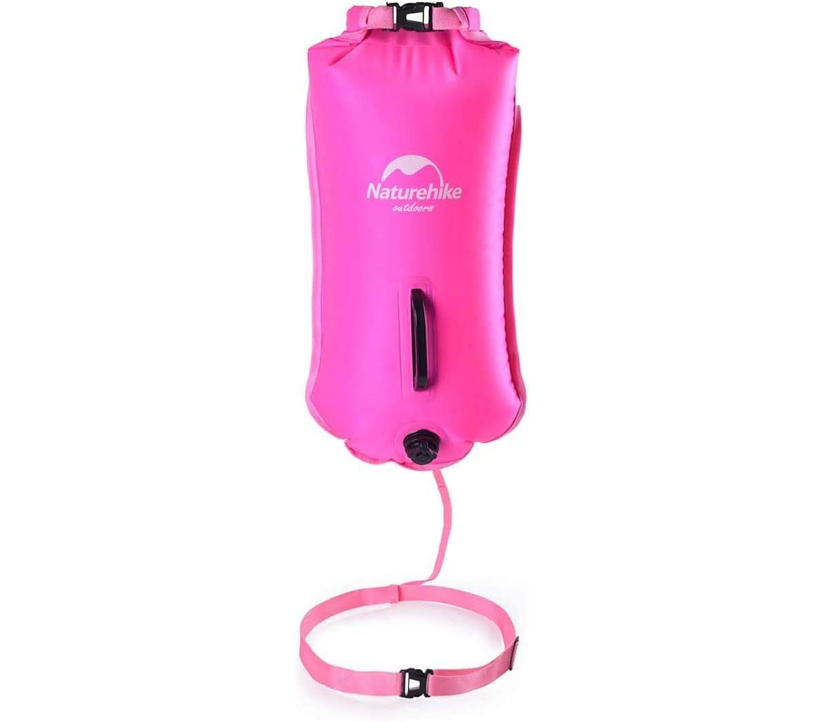 28L Safety Swim Buoy, Ultralight Tow Float & Dry Bag for Swimming, Kayaking, Snorkeling, Diving, Fishing with Adjustable Waist Belt - Green