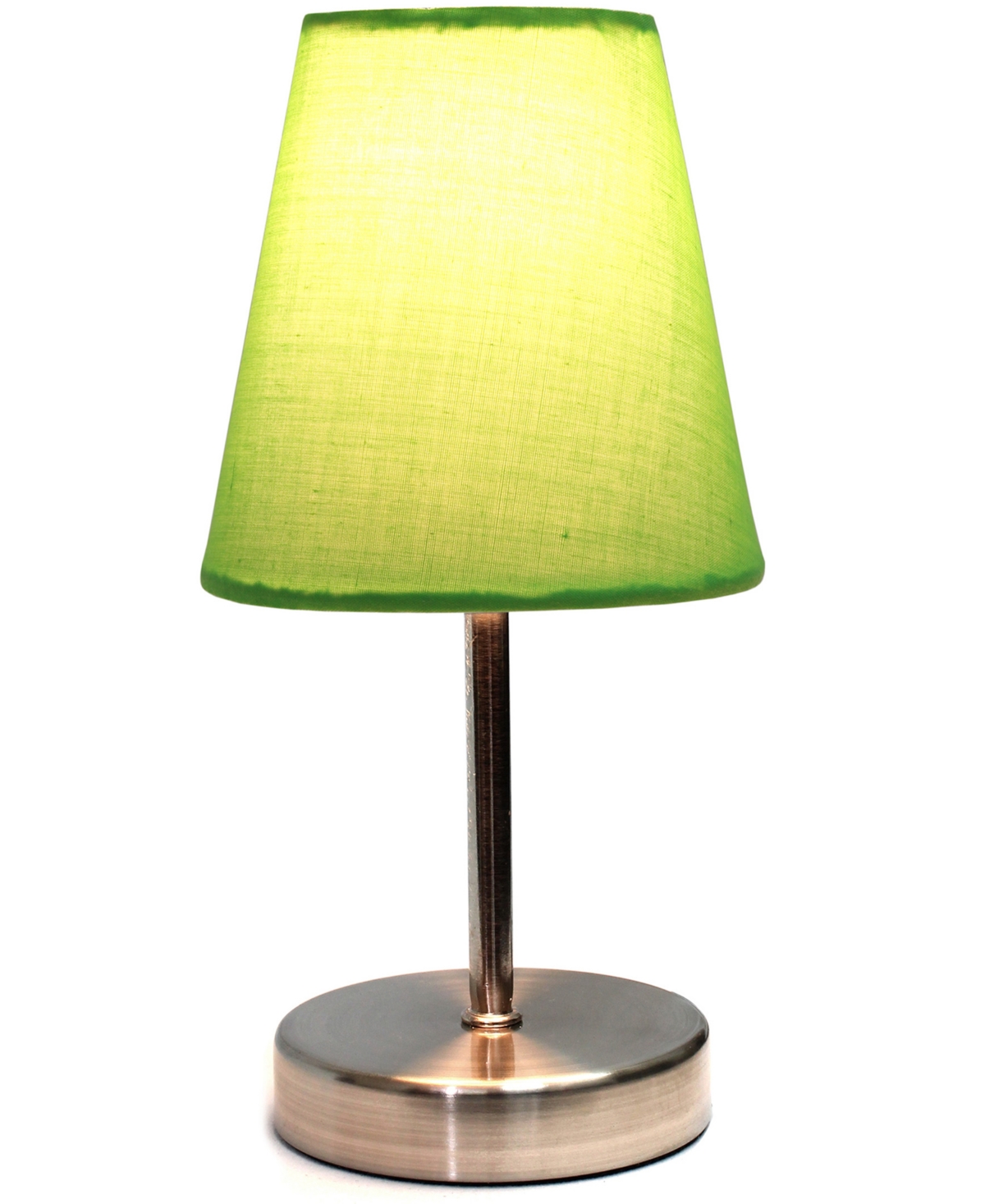 Creekwood Home 10.5" Metal Iconic Duo Mini Sand Nickel Table Lamp Set