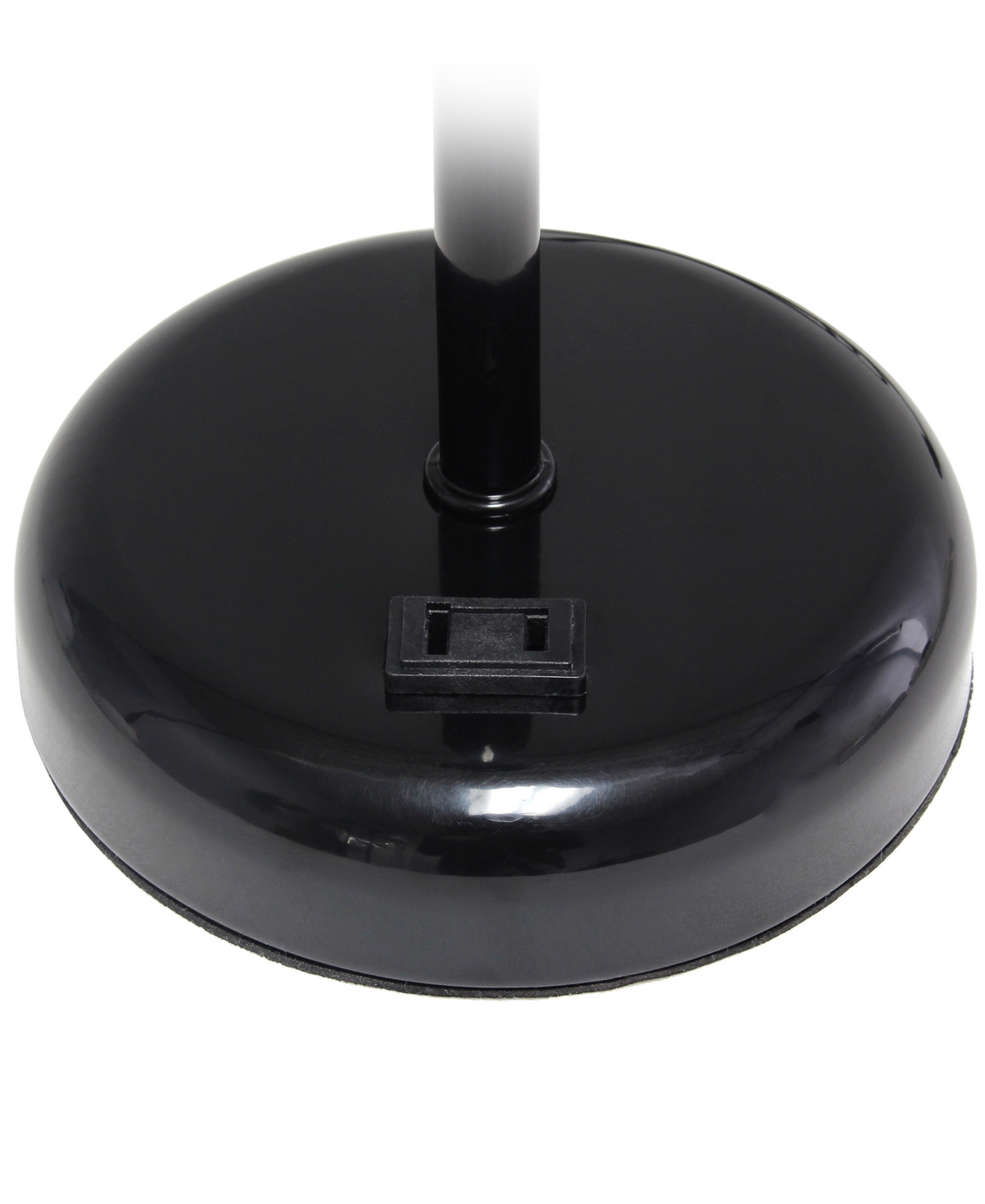 Creekwood Home 19.5" Metal Oslo Contemporary Bedside Duo Table Lamp Set In Black Base,white Shade