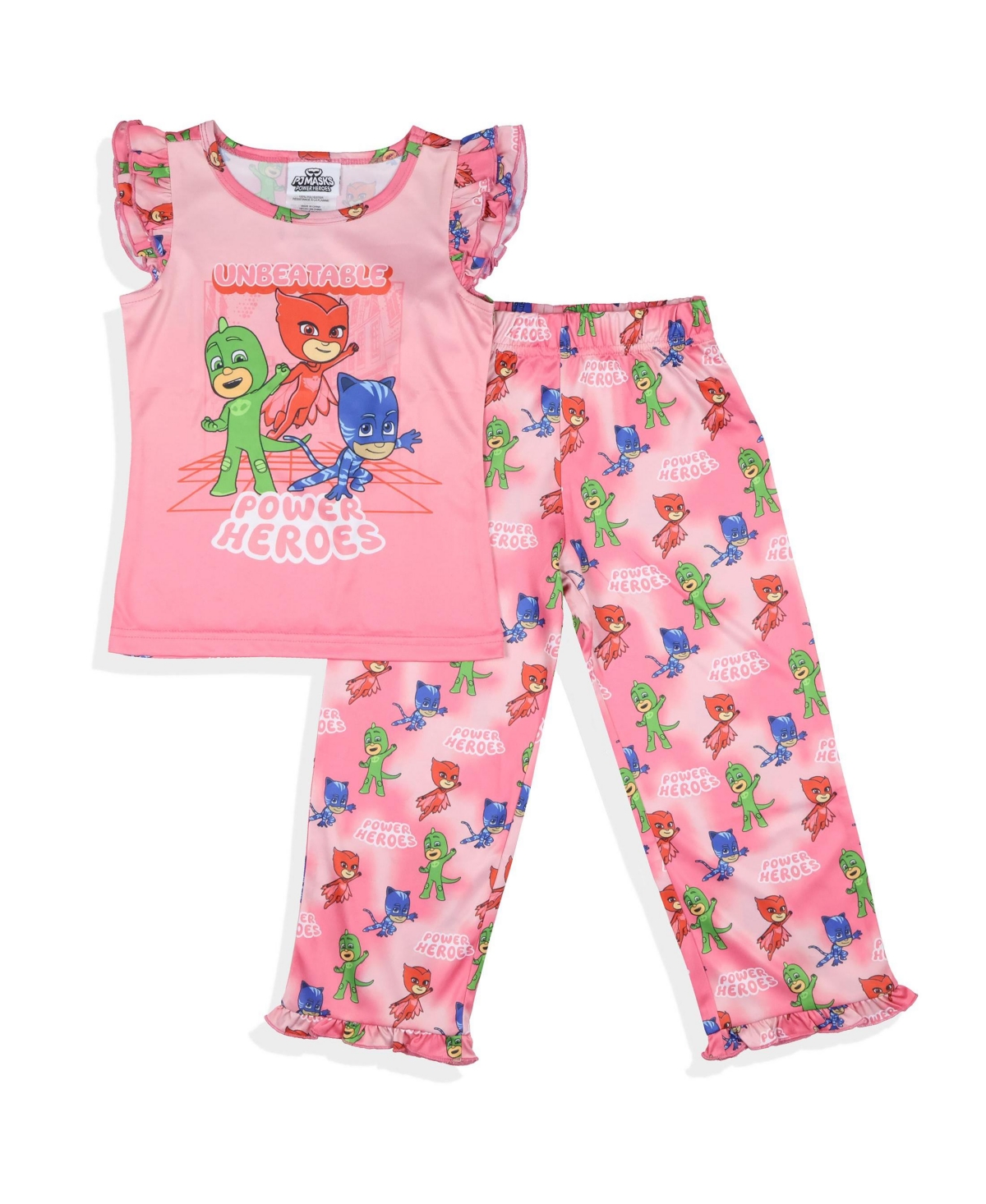 Pj Masks Toddler Girls Gekko Catboy Power Heroes 2 Piece Pajama Set