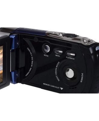 MN88NV Full HD 24MP 3" Touchscreen Night Vision Camcorder, Blue