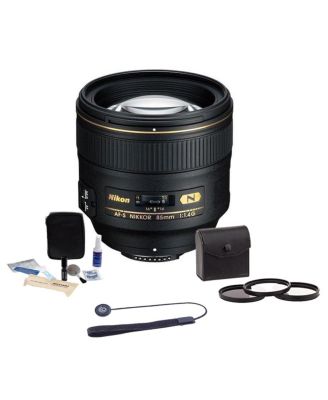 85mm f/1.4G IF AF-S NIKKOR Lens, Bundle with ProOptic 77mm Filter Kit, Lens Cap Tether, Cleaning Kit
