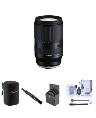 18-300mm f/3.5-6.3 Di III-A VC VXD Lens for Fuji X Bundle with 67mm Filter Kit, Lens Case, Lens Cleaner, Cleaning Kit, Universal Lens Cap